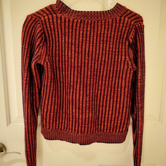 Cabi Women's Orange and Purple Jumper - Picture 3 of 5